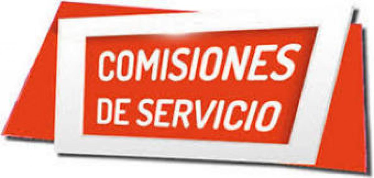Comisiones de servicio 2018-19