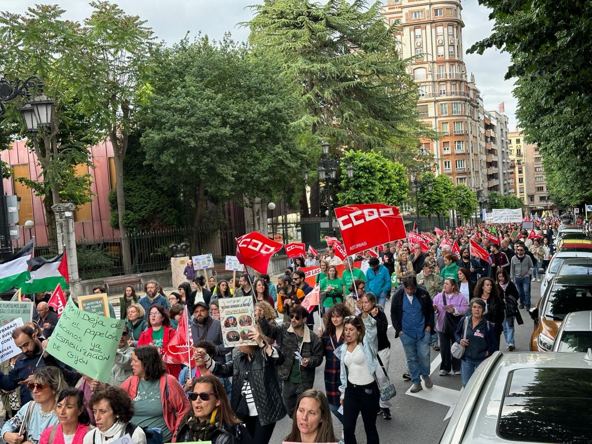 Movilizaciones de la enseñanza pública asturiana.