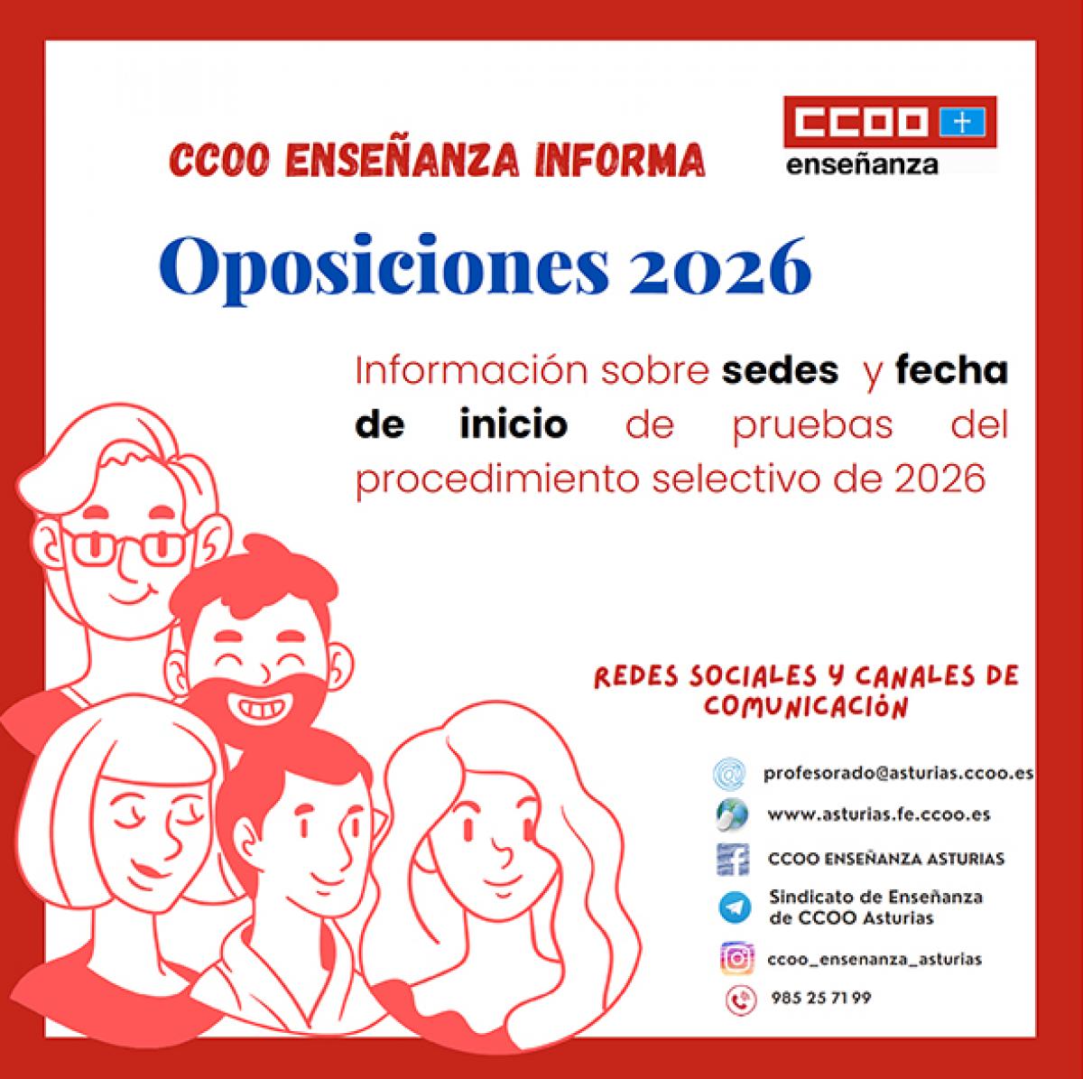Guía de sedes y feca de inicio.
