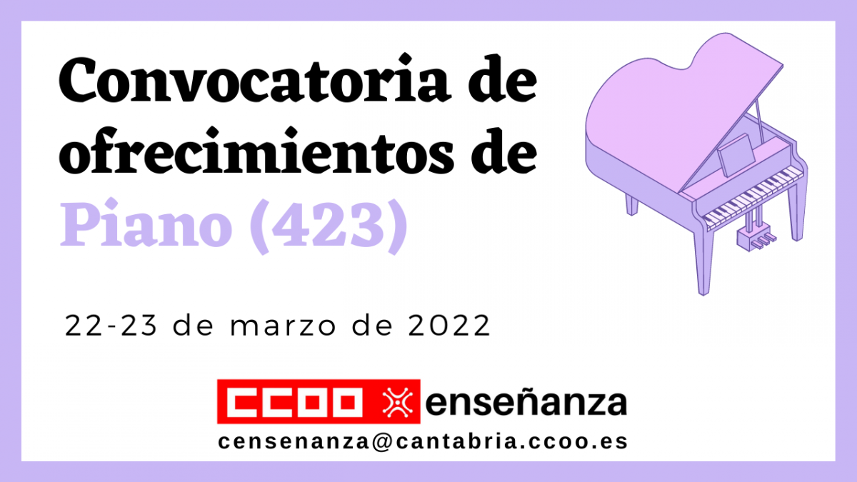 Ofrecimientos de piano