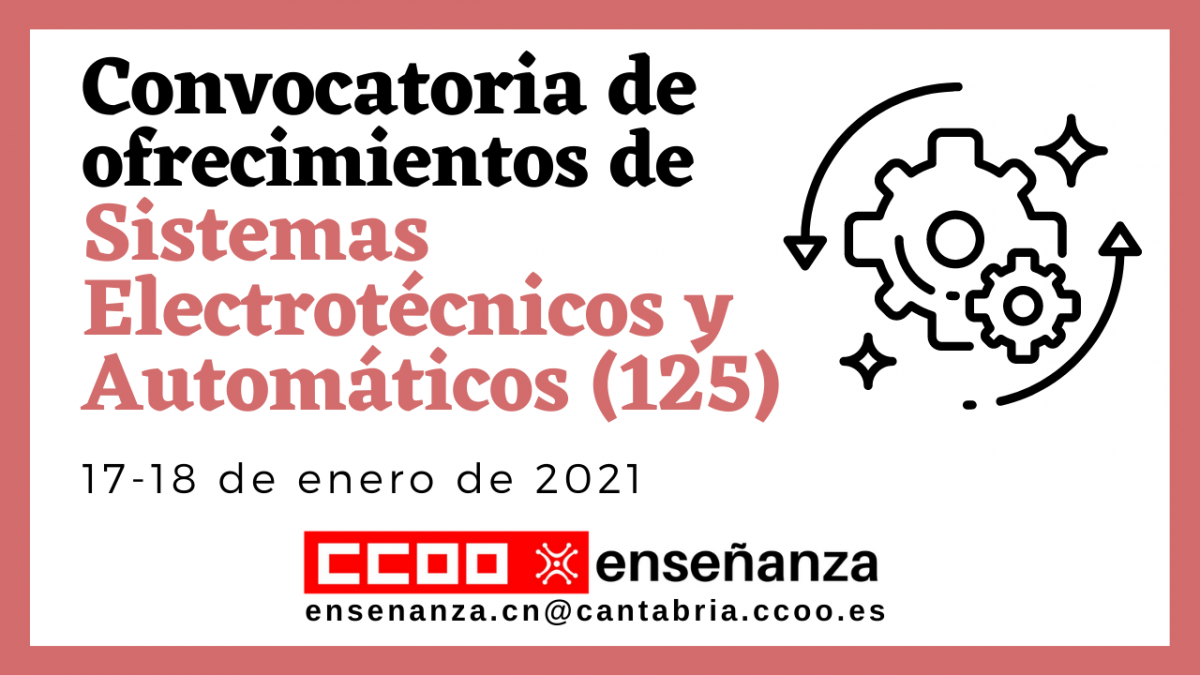 ofrecimiento para Sist. Electrotécnicos y Automáticos