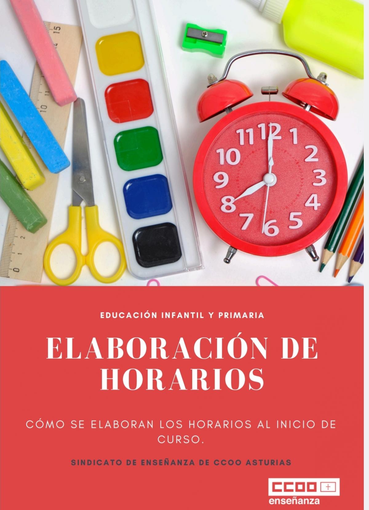 HORARIOS EN INFANTIL Y PRIMARIA