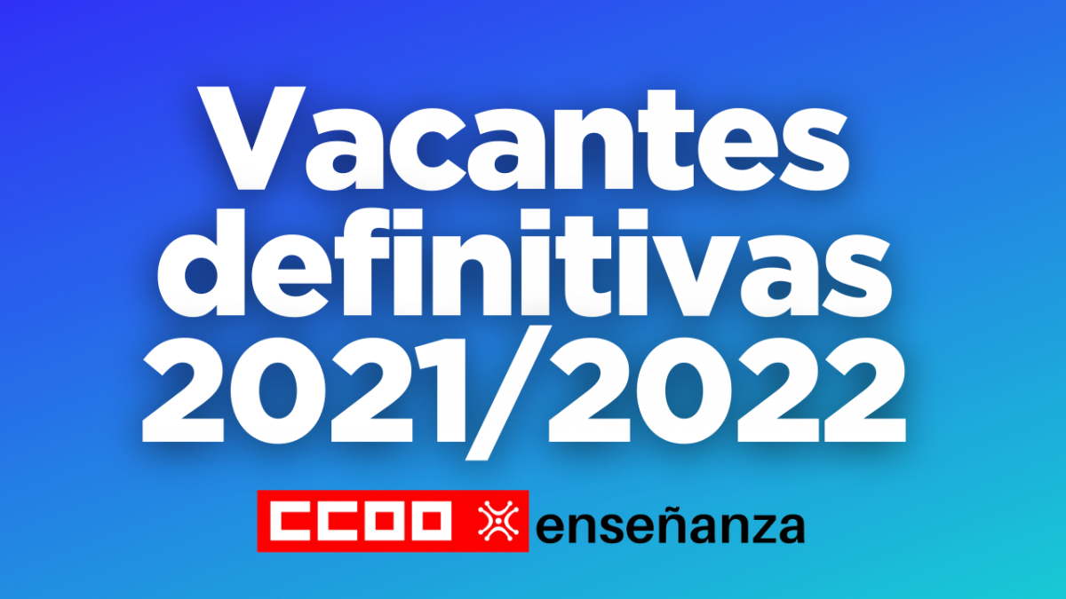 Vacantes definitivas curso 2021-22