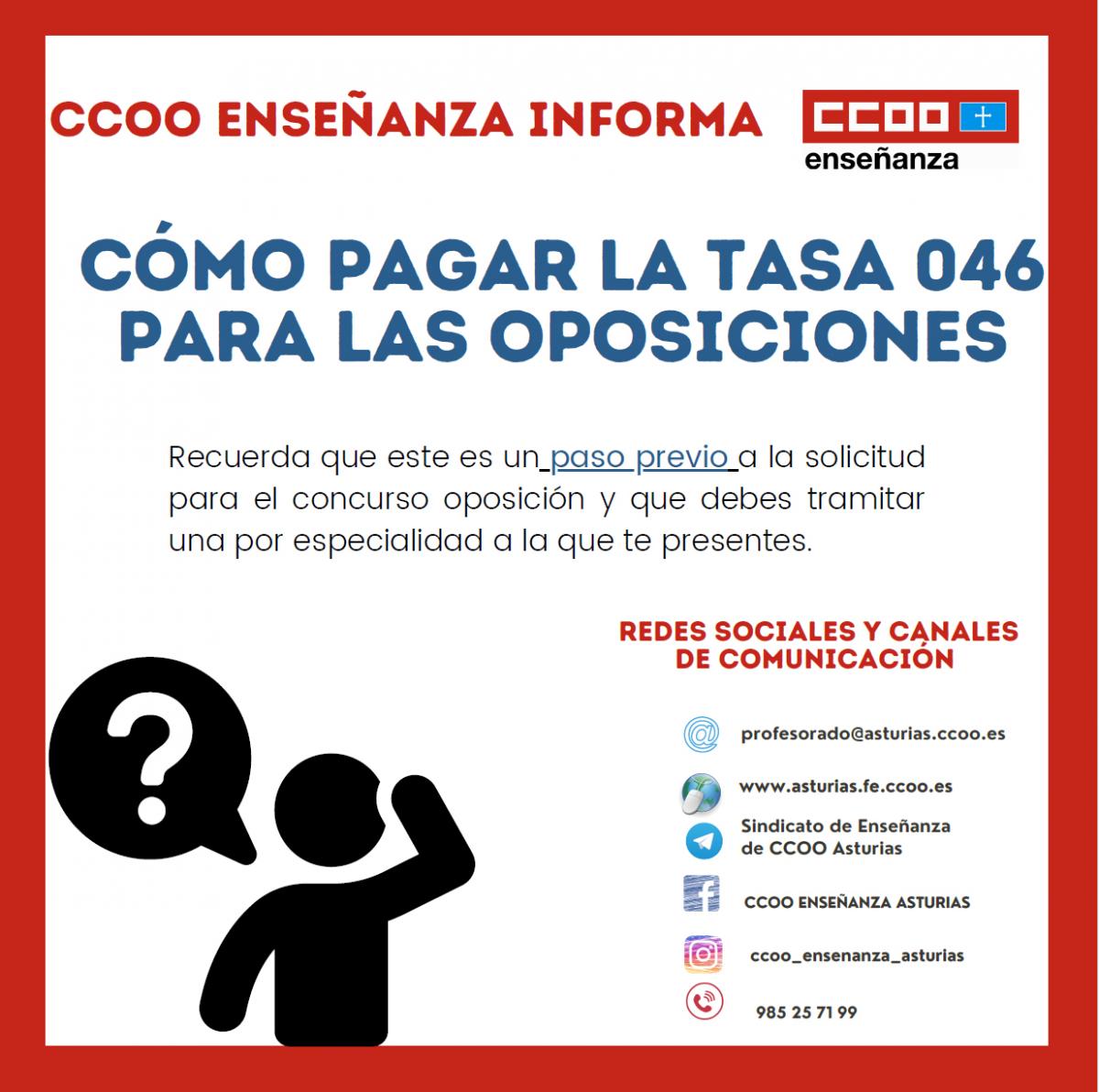 Cómo pagar la tasa 046