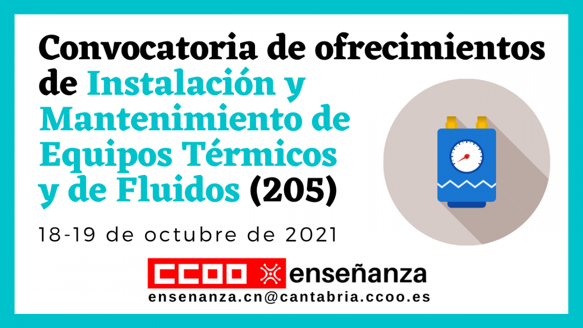 Instalación y Mantenimiento de Equipos Térmicos y de Fluidos (205)