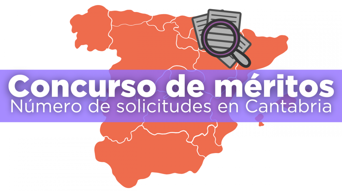 Número de solicitudes presentadas al concurso de méritos en Cantabria por especialidades